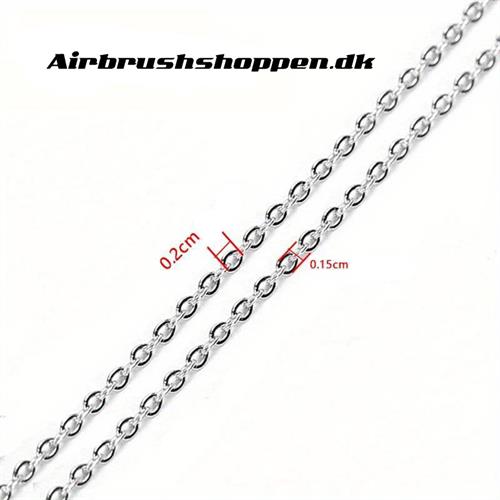 Kæde V1 - Chrome 1,5 mm - 1 meter