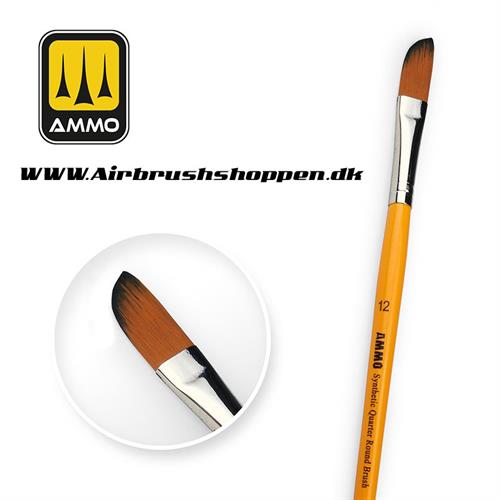 A.MIG - 8586 - 12 Synthetic Quarter Round Brush