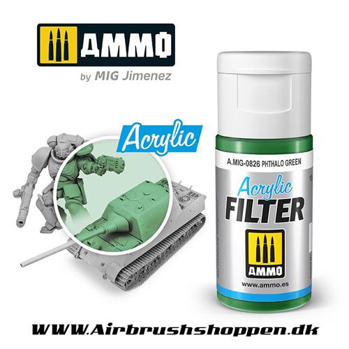  A.MIG 0826 Phthalo Green Akryl filter 15 ml