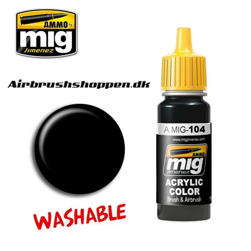 A.MIG 104 Washable Black 