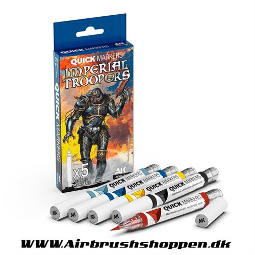 AK MQ104 IMPERIAL TROOPERS – QUICK MARKER SET - 5 Farver.
