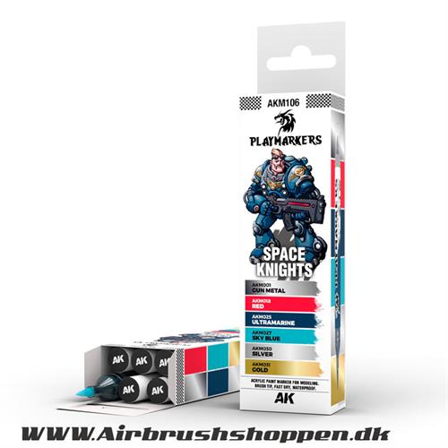 AKM106 - SPACE KNIGHTS – PLAYMARKER SET 6 stk tuscher - AK-Interactive