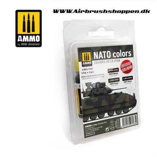 AMIG 7188 NATO Colors Sæt 3 x 17ml