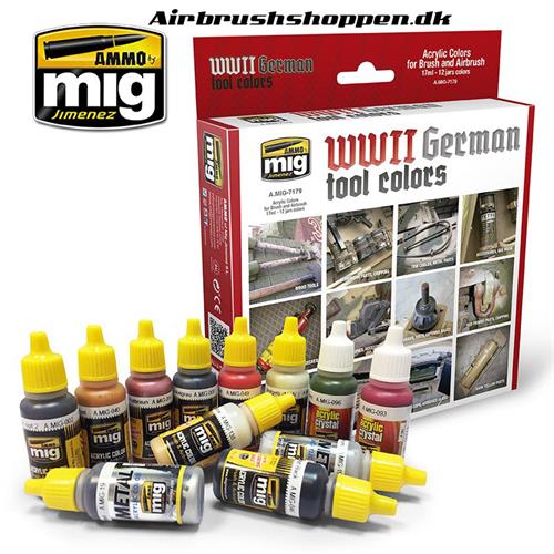 A.MIG 7179 WWII GERMAN TOOL COLORS 12x17ml