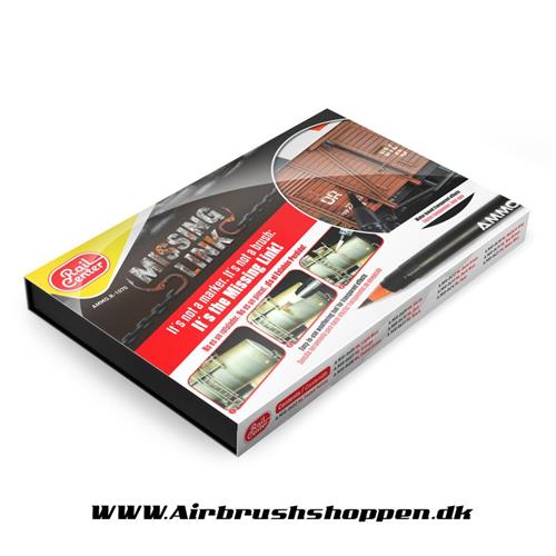 AMMO.R 1070 - Missing Link - Trains Set - 12 akvareltuscher