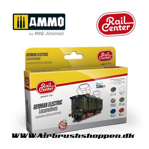 AMMO.R-1013 German Electric Locomotives - Tyske elektriske toge 6 X 15 ML