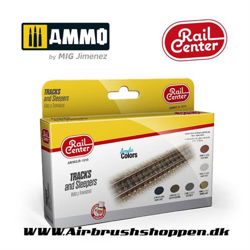 AMMO.R-1015 Tracks and Sleepers - skinner og sveller 6 X 15 ML