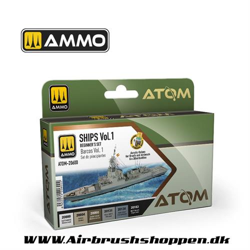 ATOM - 20600  ATOM Beginners Set: Ships Vol.1  6x20ml