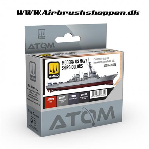 ATOM - 20604 - ATOM Modern US Navy Ships colors Set 4 x 20ml