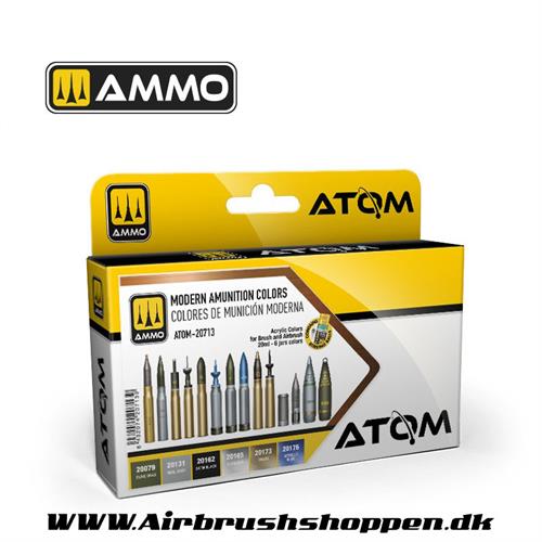 ATOM - 20713 -   ATOM Modern Amunition Colors Set 6 x 20ml