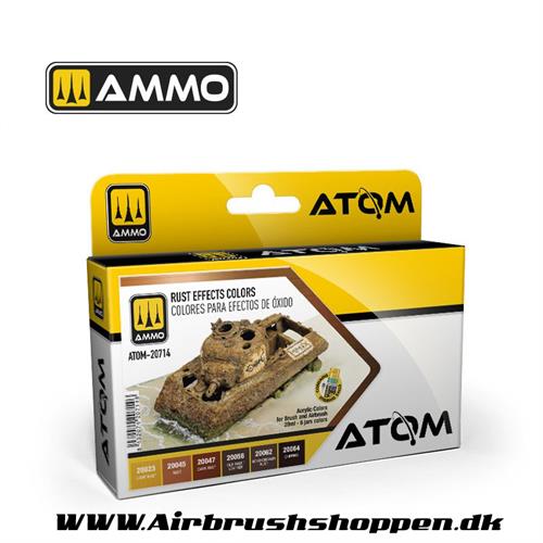 ATOM - 20714   ATOM Rust Effects Colors Set  6 x 20ml
