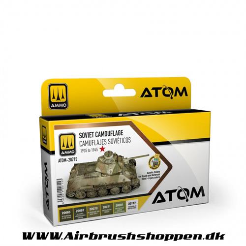 ATOM - 20715 - ATOM 1935-1945 Soviet Camouflage Colors Set 6 x 20ml