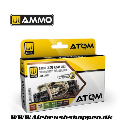 ATOM - 20722 -  ATOM Interior colors German Tanks Set 6 x 20ml