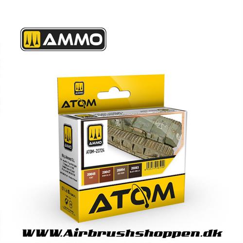 ATOM - 20724 -  ATOM Rusty Tracks and Chains Set 4 x 20ml