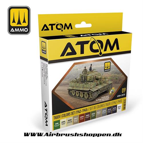 ATOM - 20729   Tiger I Colors Set (1942-1945) 12 x 20ml