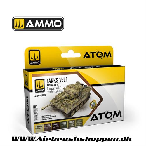 ATOM - 20734  ATOM Beginners Set: Tanks Vol.1  6 x 20ml