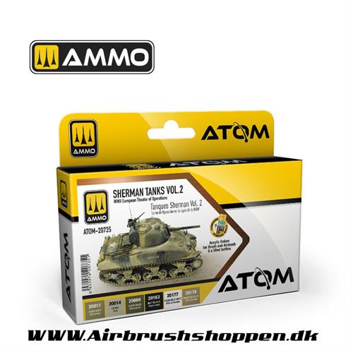 ATOM - 20735  ATOM Sherman Tanks Vol. 2 (WWII European Theater of Operations) 6 x 20ml