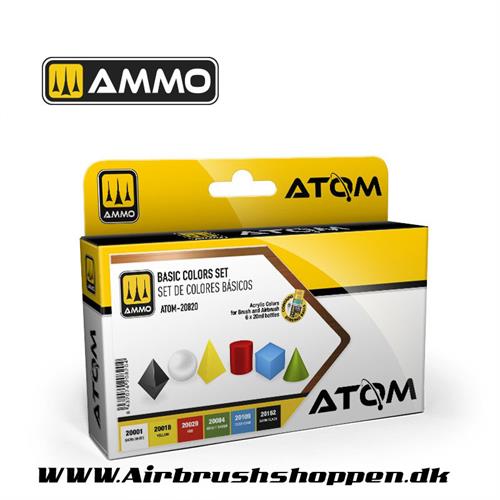 ATOM - 20820  ATOM Basic Colors Set  6 x 20ml
