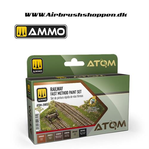 ATOM - 20853  ATOM Railway Fast Method paint Set 6 x 20ml