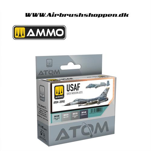 ATOM - 20900  ATOM USAF Grey Modern Jets Colors Set 4 x 20ml