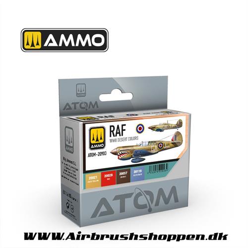 ATOM - 20903 -  ATOM RAF WWII Desert Colors Set- FLY - 4 x 20ml