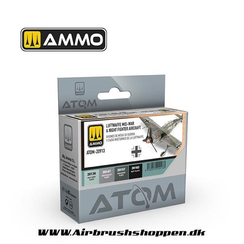 ATOM - 20913  - ATOM Luftwaffe Mid-War & Night Fighter Aircraft Set 4 x 20ml