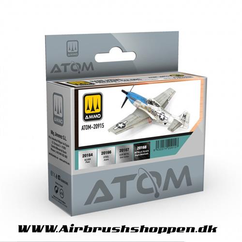 ATOM - 20915 - ATOM Bare Metal Aircraft Colors Set 4 x 20ml