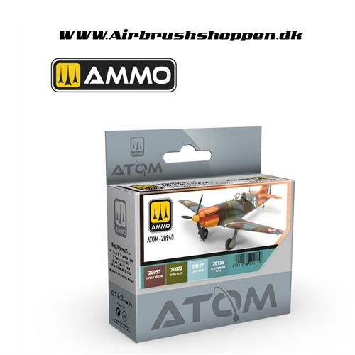 ATOM - 20940  ATOM French WWII Aircraft colours Set 4 x 20ml
