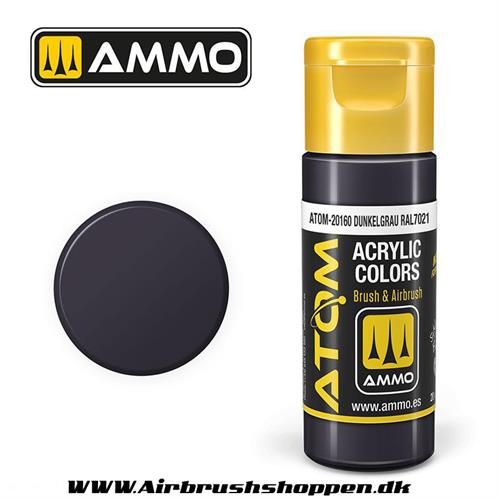 ATOM-20160 Dunkelgrau RAL7021  -  20ml  Atom color