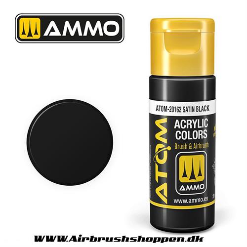 ATOM-20162 Satin Black  -  20ml  Atom color