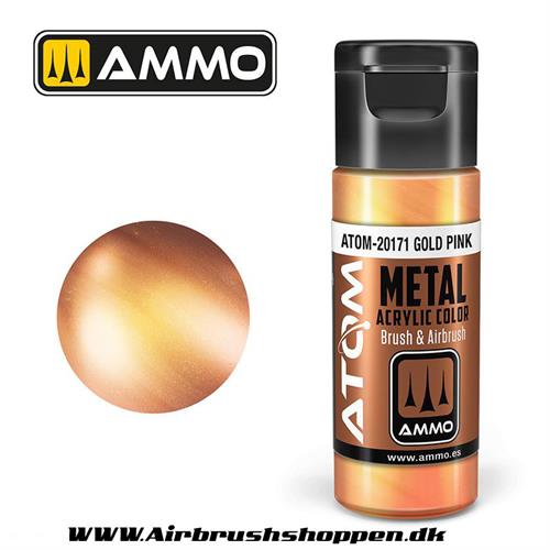 ATOM-20171 METALLIC Gold Pink  -  20ml  Atom color