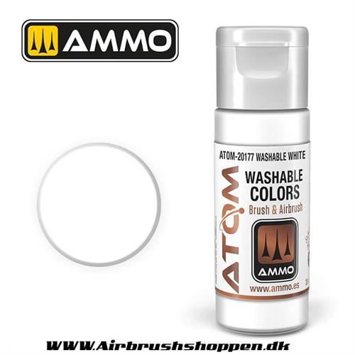 ATOM-20177 WASHABLE White  -  20ml  Atom color