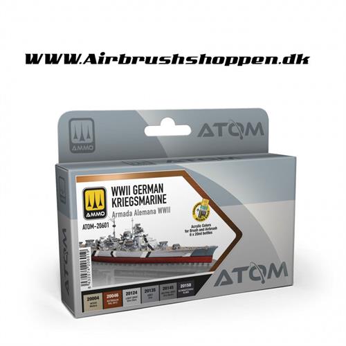 ATOM-20601 - ATOM Set German KRIEGSMARINE WWII - 6 x 20ml 