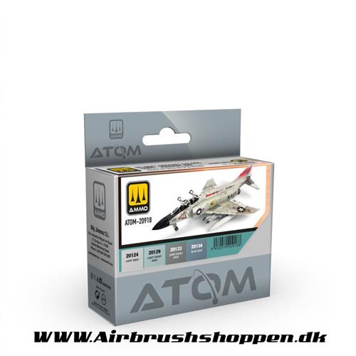 ATOM-20918 - ATOM US Navy Aircraft Colors from 1980S - Present Day Set 4x20ml