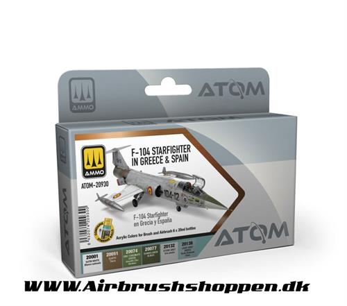 ATOM-20930 - ATOM F-104 Starfighter in Greece and Spain Set 6 x 20ml