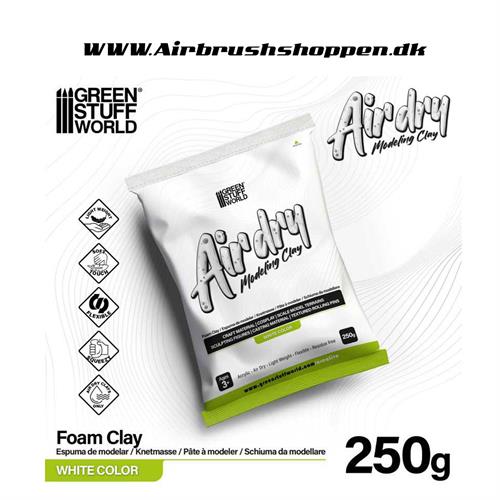 Air Dry Foam Clay 250gr. - White  -  GSW