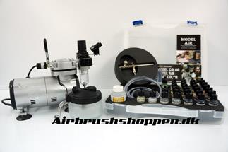 Vallejo Airbrush starterkit 1 uden tank 29 farver Camouflage colors