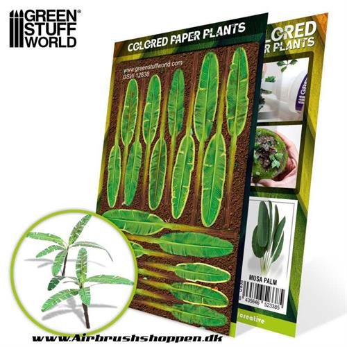 Colored Paper Plants - Musa Trees / musa træer - GSW