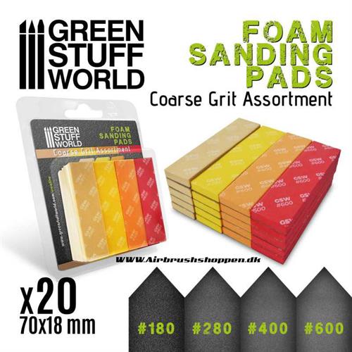 Foam Sanding Pads - Slibepuder til grovslibning x20 GSW