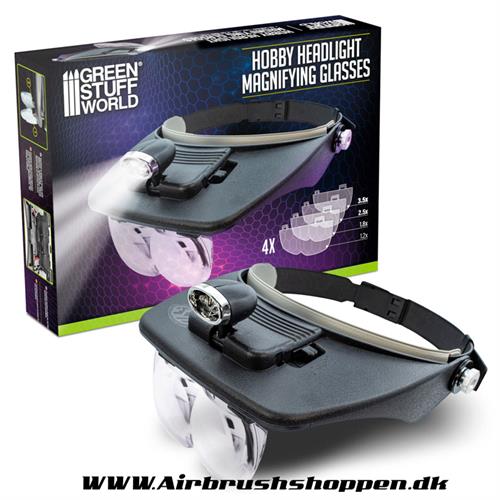 Forstørrelses briller med lys - Magnifying glasses with light