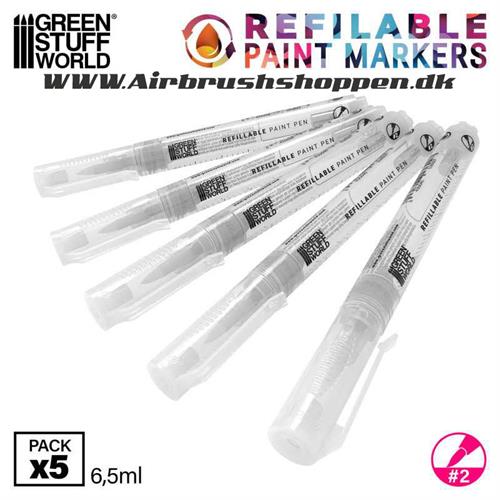 Fyld selv malingstusch Refillable paint pen 2 GSW