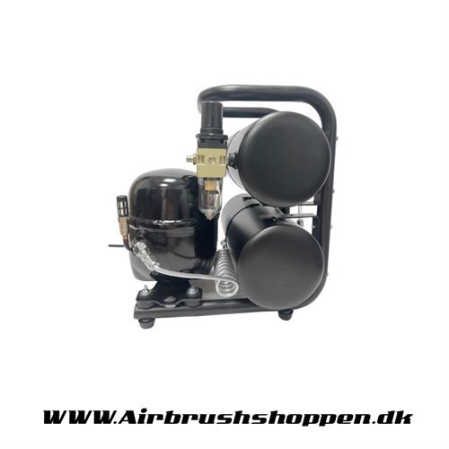 HO-826K Oliesmurt Airbrush Kompressor m Tank: 3,7 L × 2