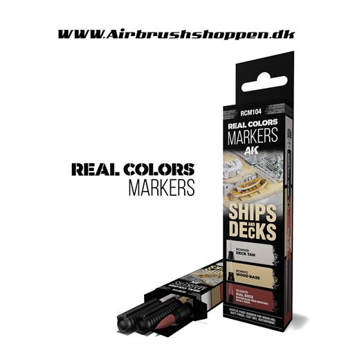 RCM104 - SHIPS AND DECKS – RC MARKERS SET - Real Colors Markers