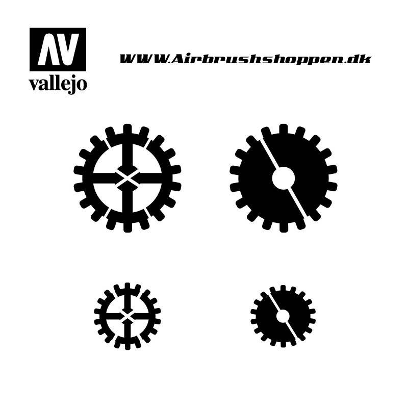 Vallejo ST-SF001 Stencil Sci-Fi & Fantasy Gear Markings