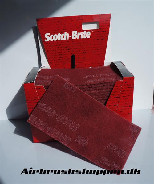 scotch brite 3M Rød (Meget fin)