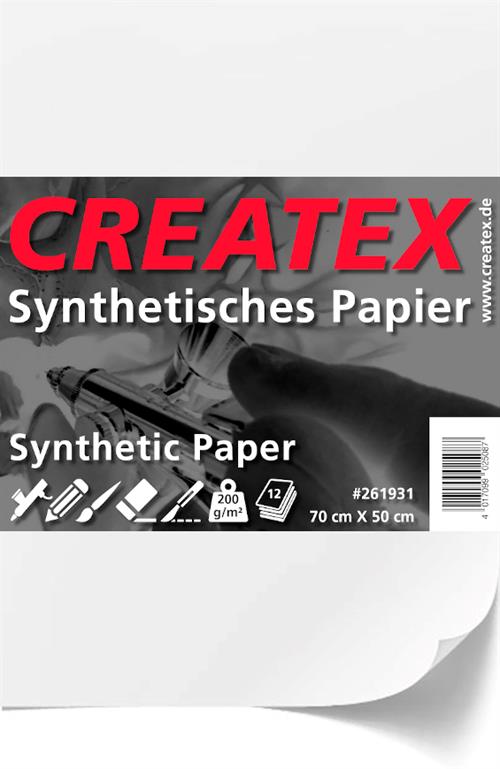 CREATEX Synthetic Paper 35 cm x 25 cm (12 sheets)