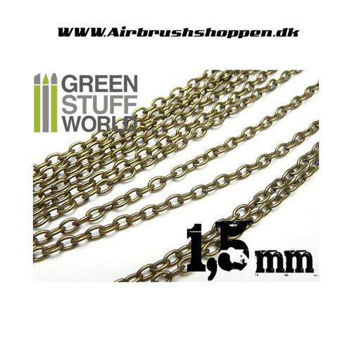 kæde, GSW Hobby chain 1,5 mm, 1 meter lang