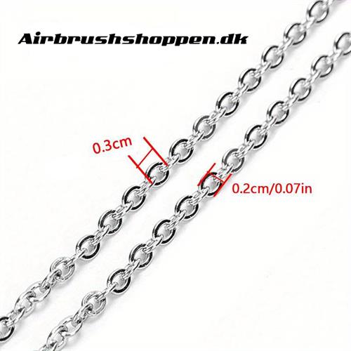 Kæde V1 - Chrome 2 mm - 1 meter